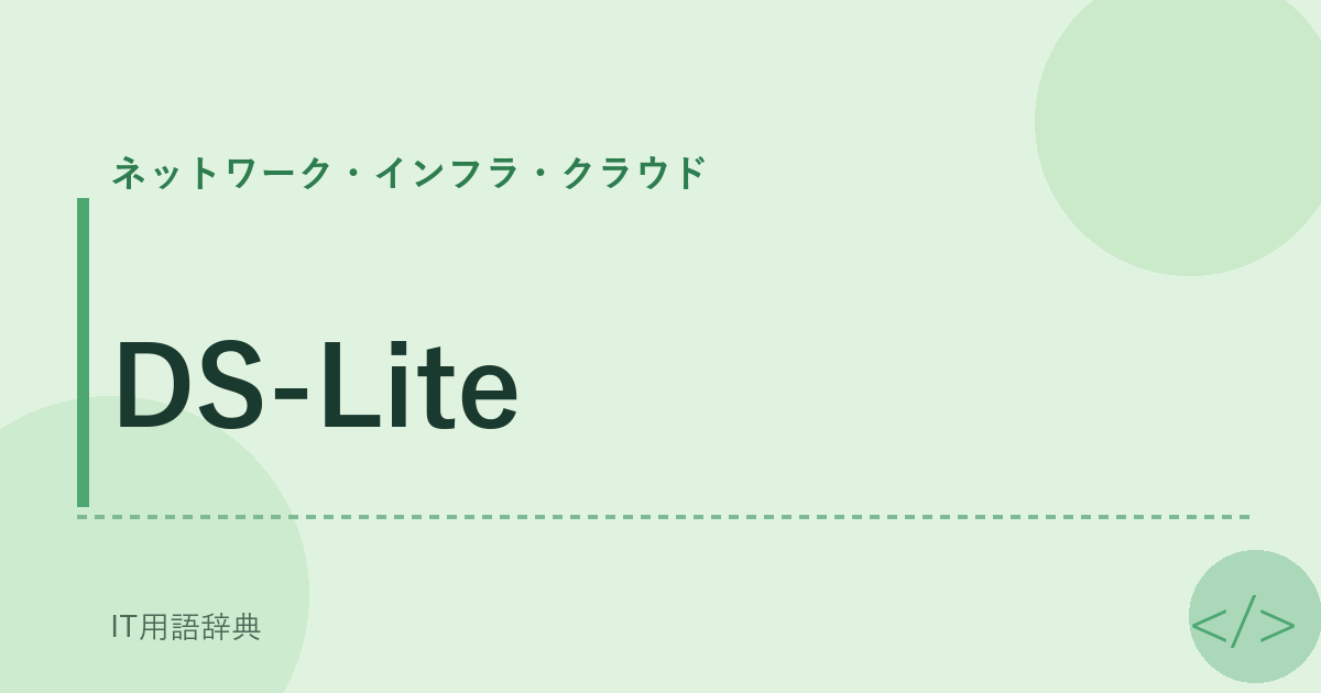 DS-Lite アイキャッチ
