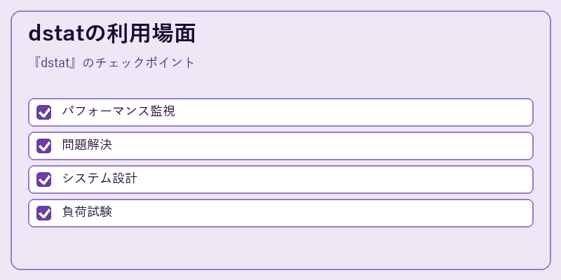 dstatの利用場面