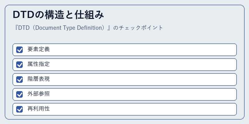 DTDの構造と仕組み