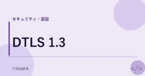 DTLS 1.3 アイキャッチ
