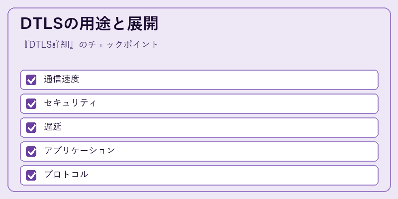 DTLSの用途と展開