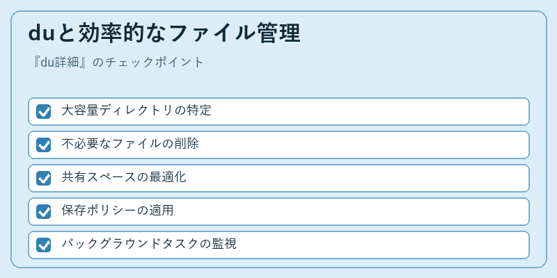 duと効率的なファイル管理