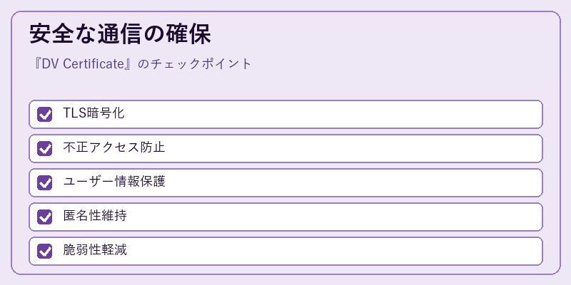 安全な通信の確保