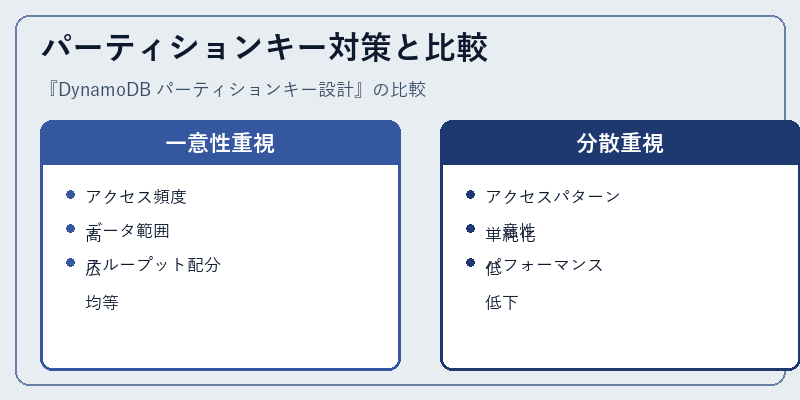 パーティションキー対策と比較