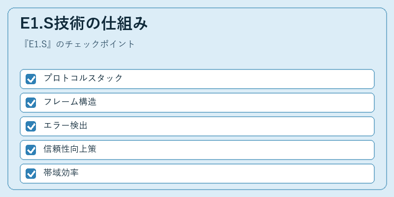 E1.S技術の仕組み