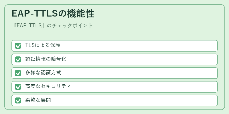 EAP-TTLSの機能性