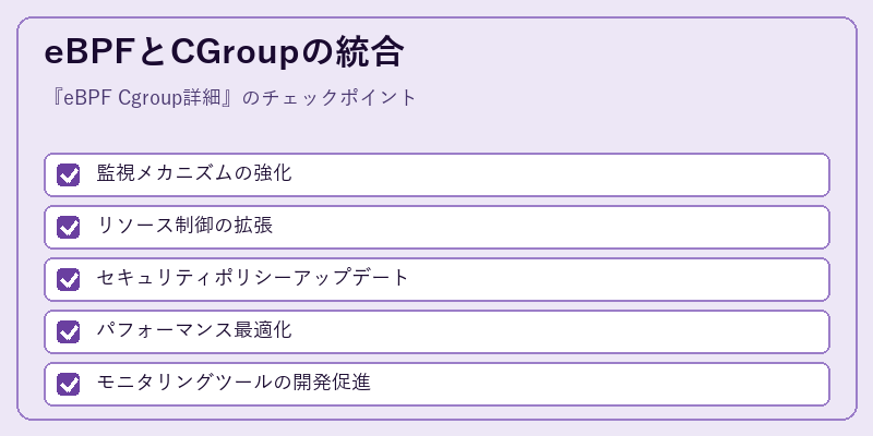 eBPFとCGroupの統合