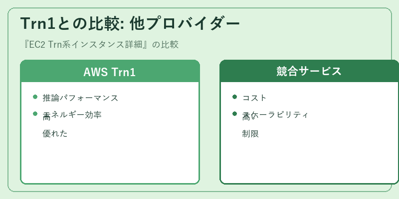 Trn1との比較: 他プロバイダー