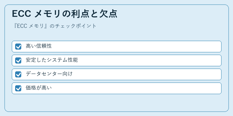 ECC メモリの利点と欠点