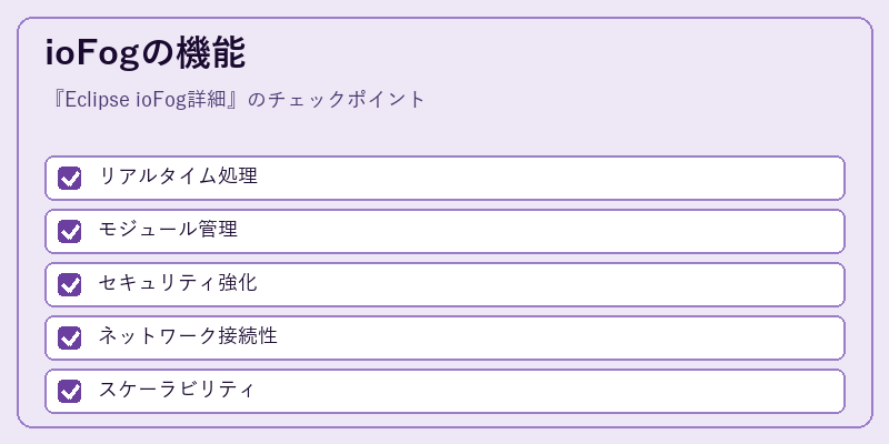 ioFogの機能