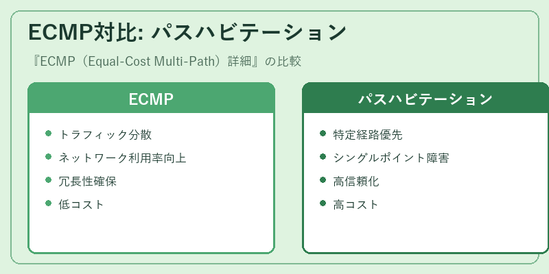ECMP対比: パスハビテーション