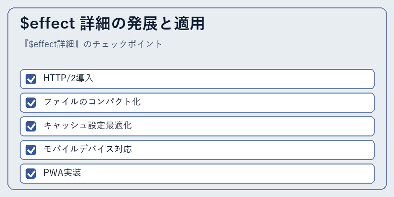 $effect 詳細の発展と適用
