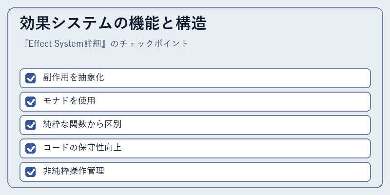 効果システムの機能と構造