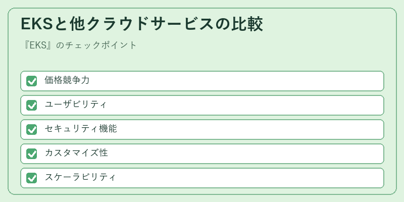 EKSと他クラウドサービスの比較