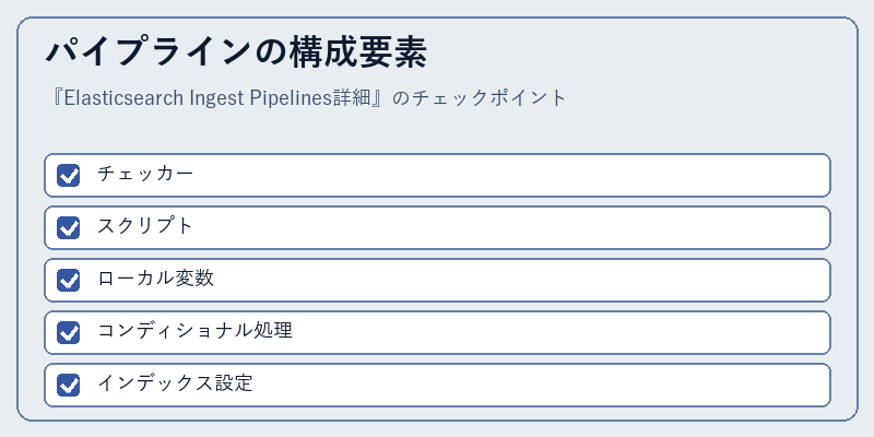 パイプラインの構成要素