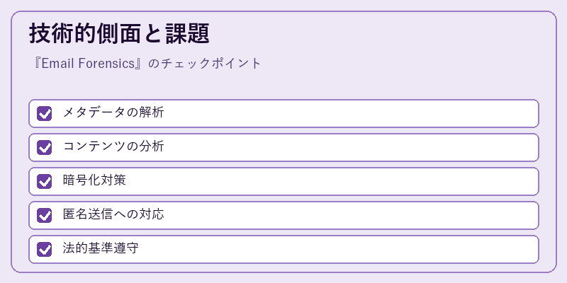 技術的側面と課題