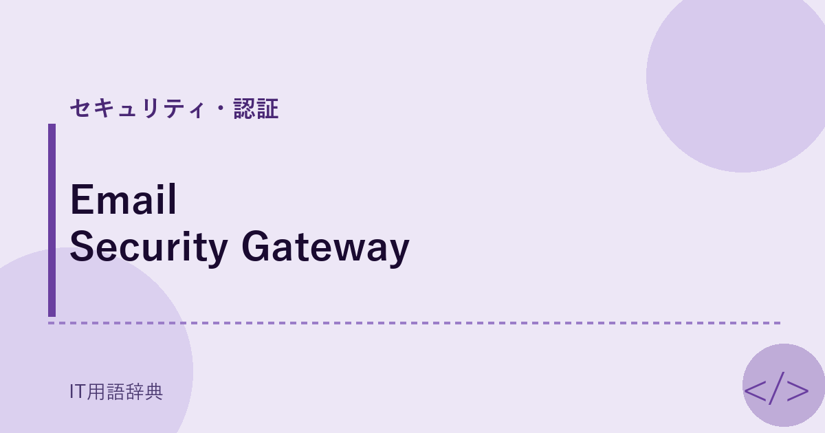 Email Security Gateway アイキャッチ