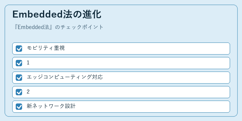 Embedded法の進化