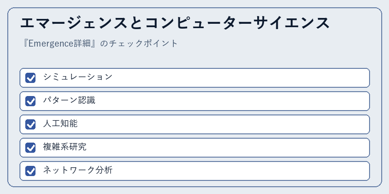 エマージェンスとコンピューターサイエンス