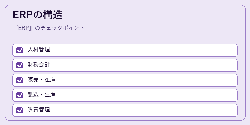 ERPの構造