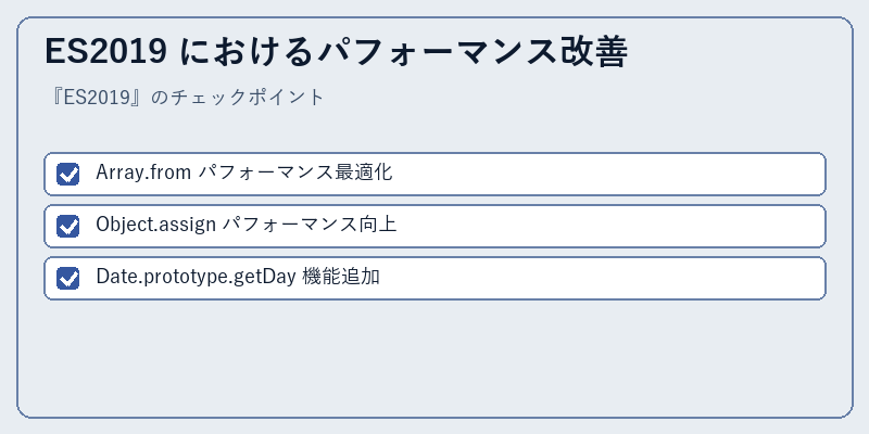 ES2019 におけるパフォーマンス改善