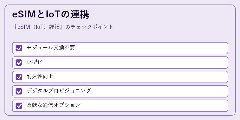 eSIMとIoTの連携
