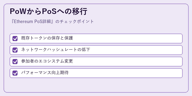 PoWからPoSへの移行
