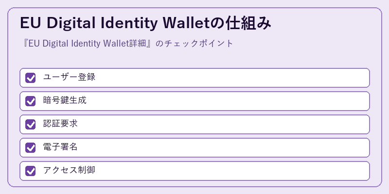 EU Digital Identity Walletの仕組み