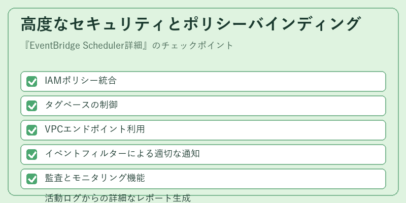 高度なセキュリティとポリシーバインディング
