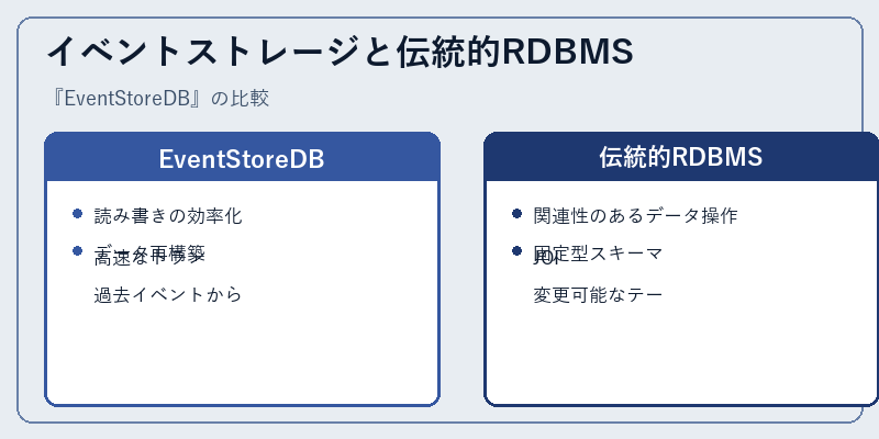 イベントストレージと伝統的RDBMS
