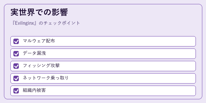 実世界での影響