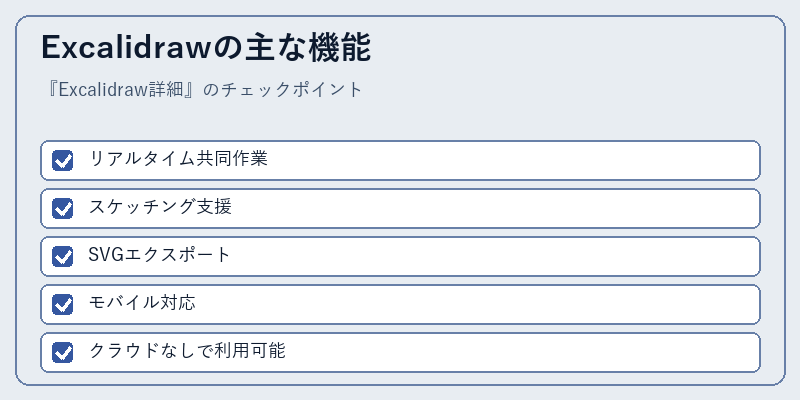 Excalidrawの主な機能