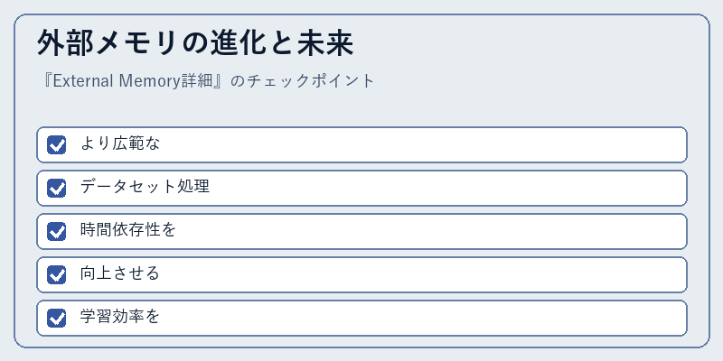 外部メモリの進化と未来
