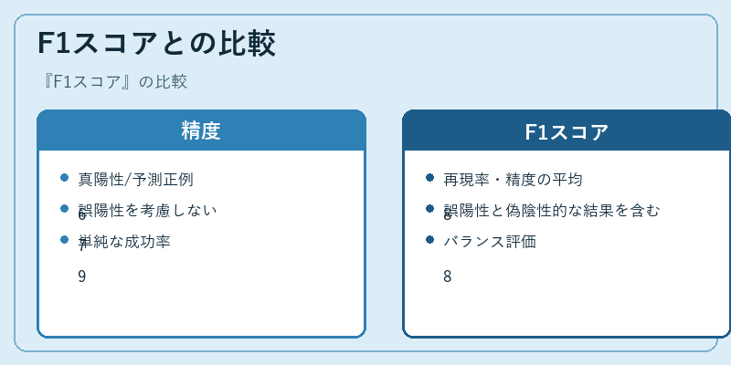 F1スコアとの比較