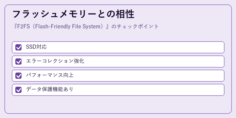 フラッシュメモリーとの相性