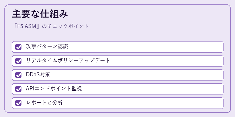 主要な仕組み