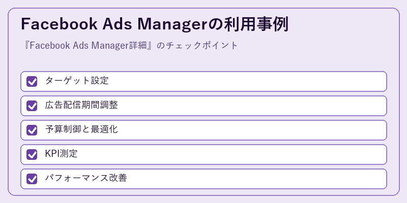 Facebook Ads Managerの利用事例