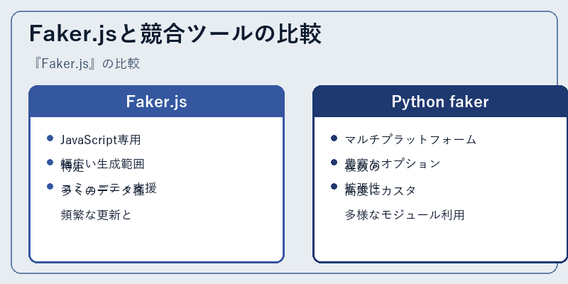 Faker.jsと競合ツールの比較