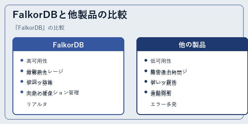 FalkorDBと他製品の比較