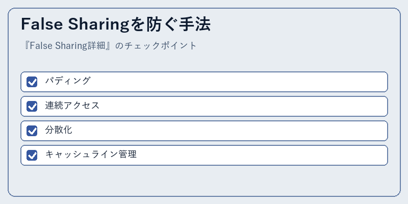 False Sharingを防ぐ手法