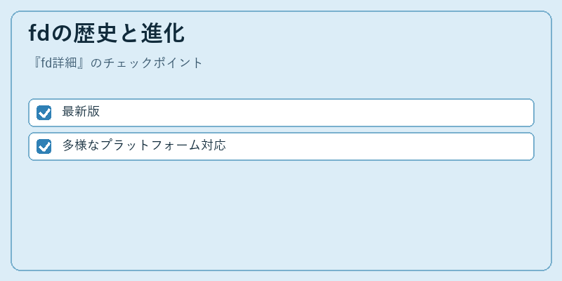 fdの歴史と進化
