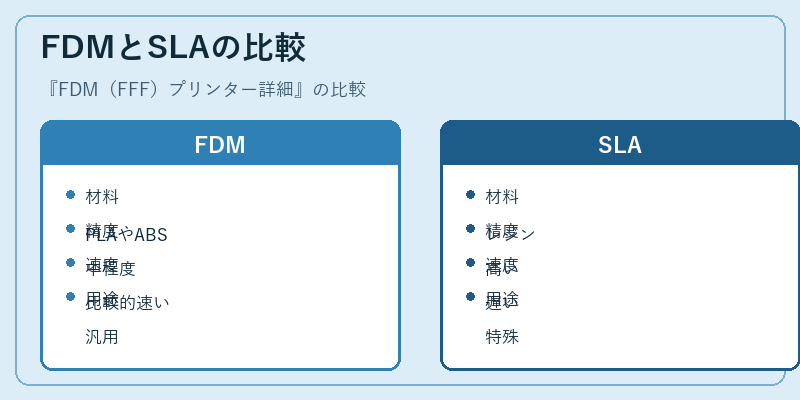 FDMとSLAの比較