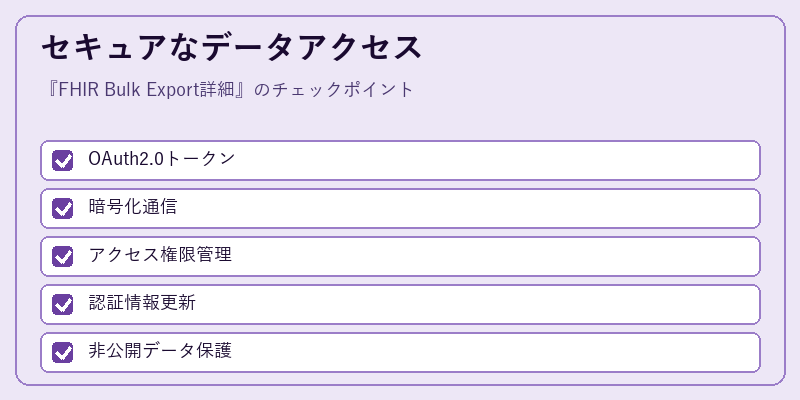 セキュアなデータアクセス