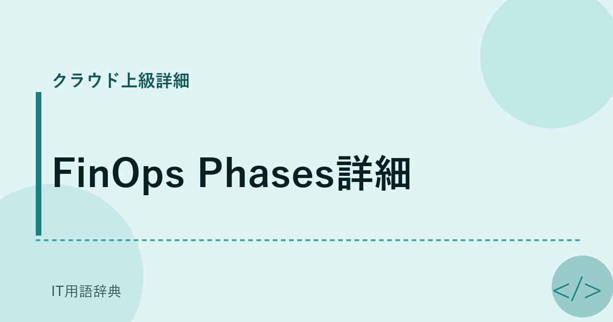 FinOps Phases詳細 アイキャッチ