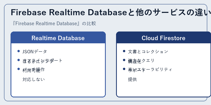 Firebase Realtime Databaseと他のサービスの違い