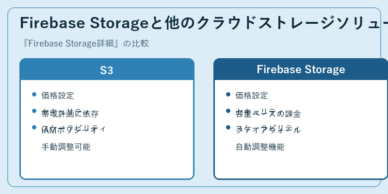 Firebase Storageと他のクラウドストレージソリューション