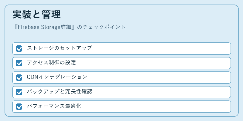 実装と管理