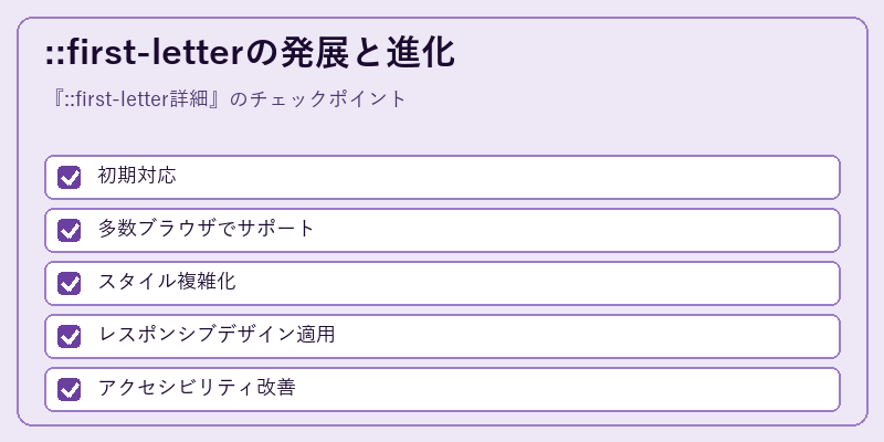 ::first-letterの発展と進化