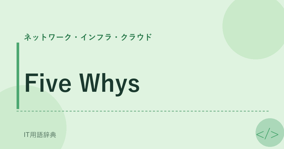 Five Whys アイキャッチ