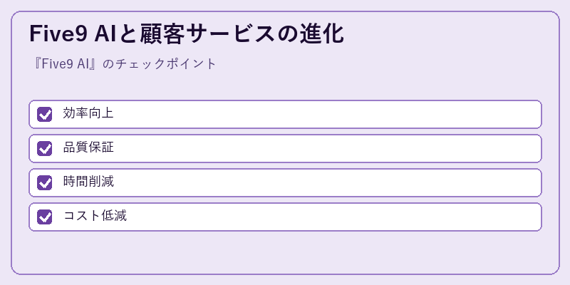 Five9 AIと顧客サービスの進化
